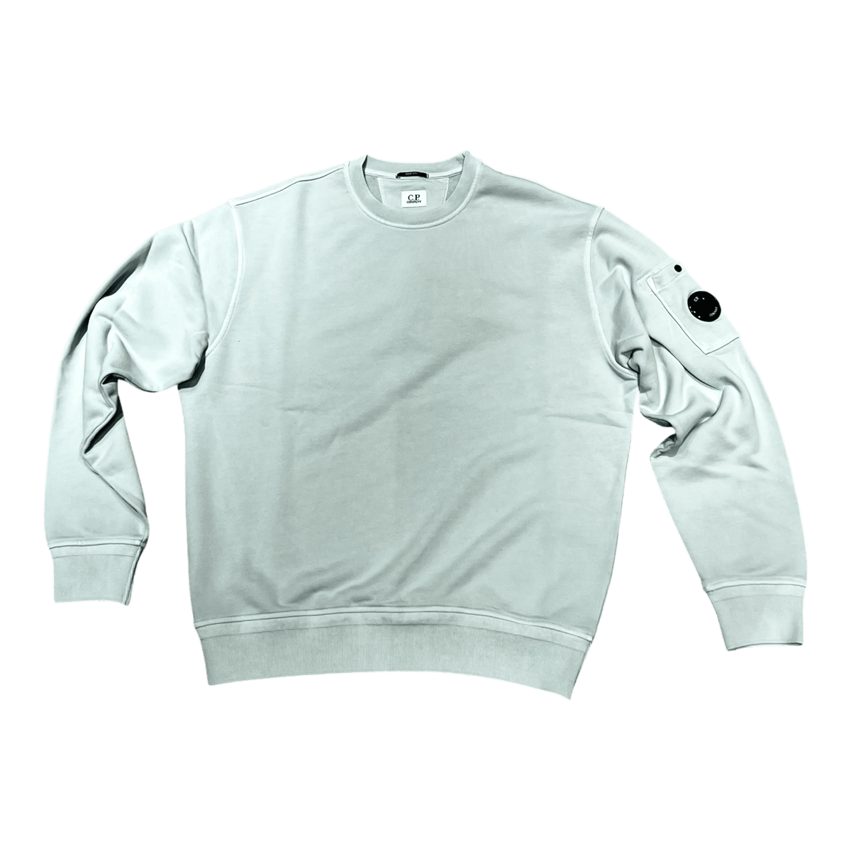 C.P. Company Diagonal Crew Neck Resist Dyed Sweat, mint