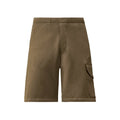 C.P. Company Diagonal Raised Fleece Cargo Embroidered Logo Sweatshorts