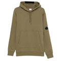 [C.P. Company] Diagonal Raised Fleece Lens Hooded Sweatshirt in Capers