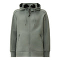 [C.P. Company] Diagonal Raised Fleece Zipped Goggle Hooded Sweatshirt