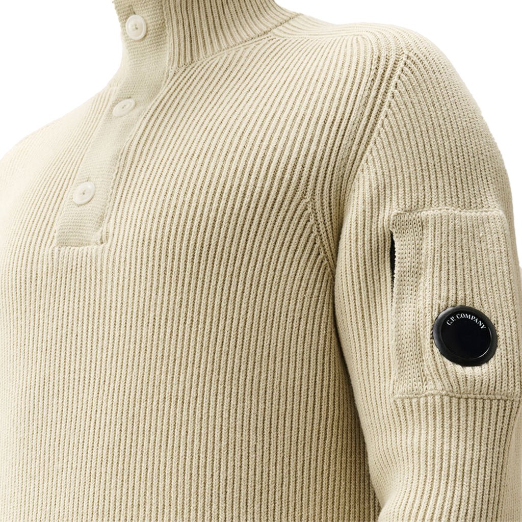 [C.P. Company] Full Rib Polo Collar Knitwear