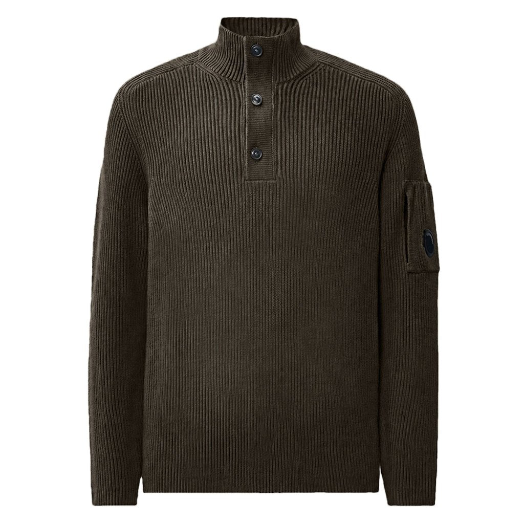 [C.P. Company] Full Rib Polo Collar Knitwear