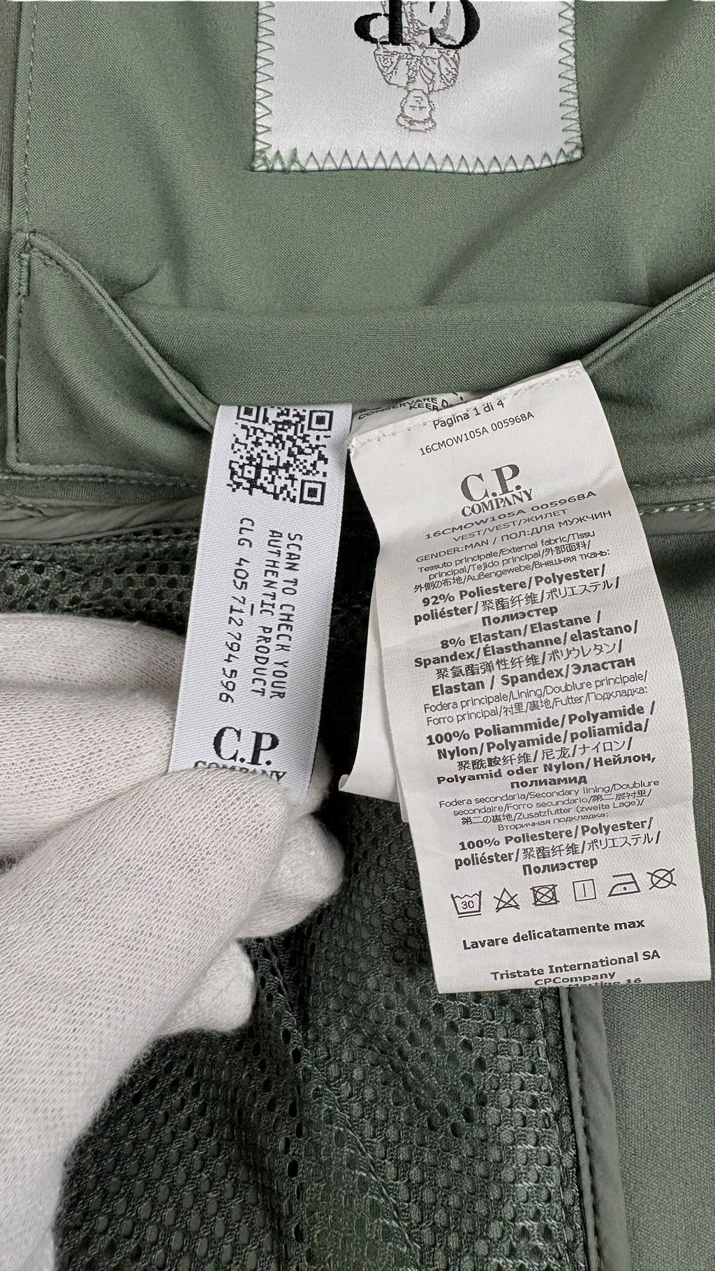 Gilet C.P Company Shell-R - Kaki - Taille 44