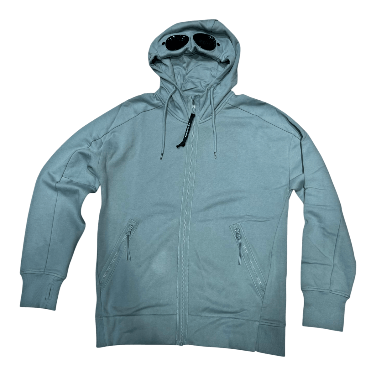 C.P. Company Goggle Jacket  – Diagonal Fleece  silver blue