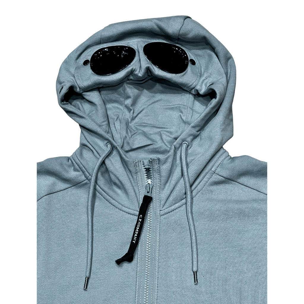 C.P. Company Goggle Jacket  – Diagonal Fleece  silver blue