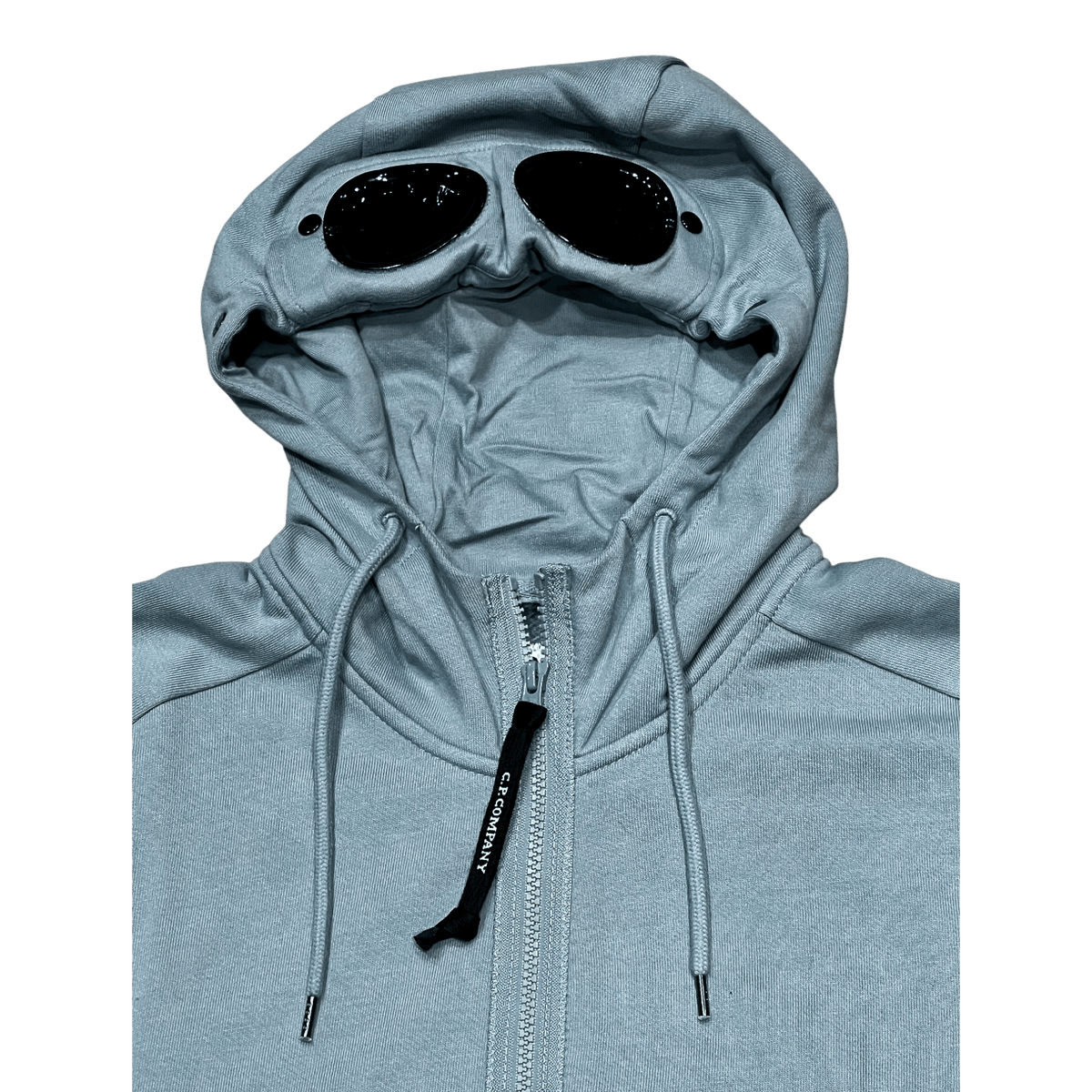 C.P. Company Goggle Jacket  – Diagonal Fleece  silver blue