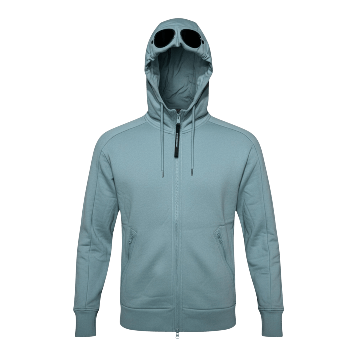 C.P. Company Goggle Jacket  – Diagonal Fleece  silver blue