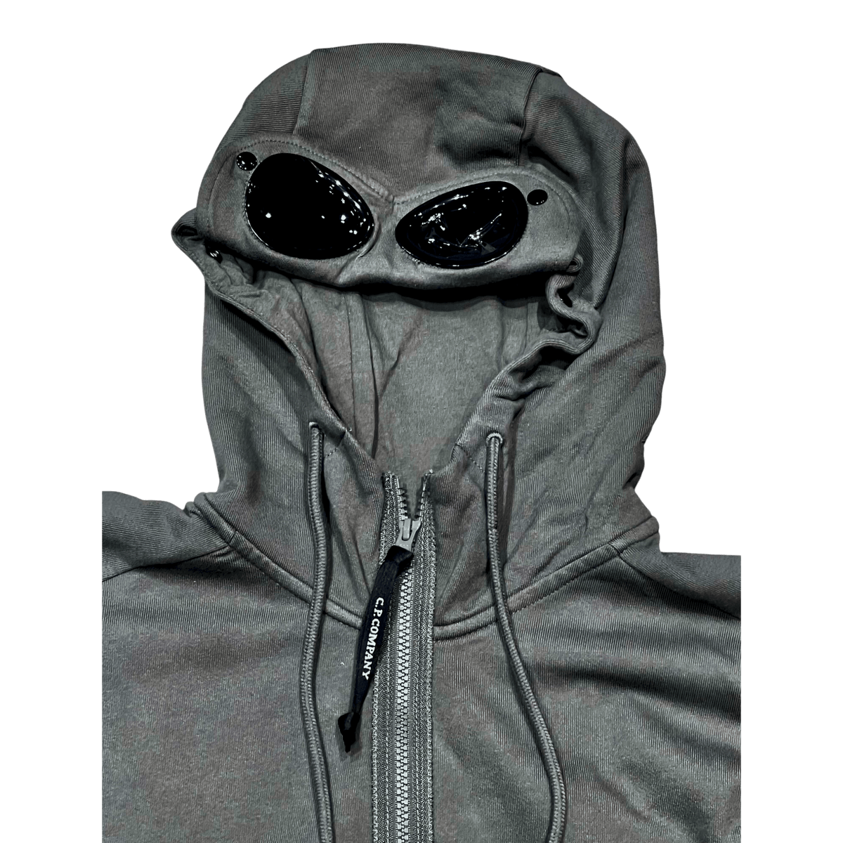 C.P. Company Goggle Jacket Fleece – Kapuzensweat - grau