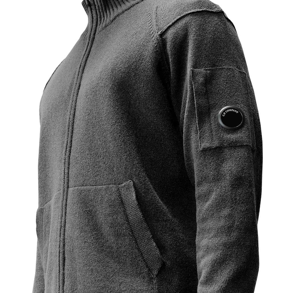[C.P. Company] Lambswool GRS Full Zip Knit
