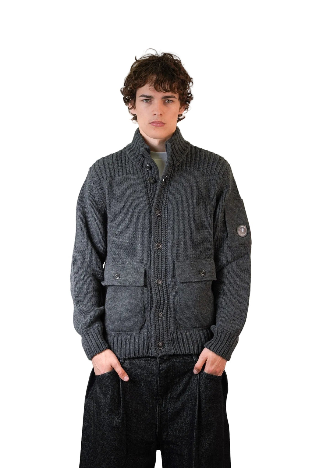 [C.P. Company] Lambswool GRS Knitwear Cardigan