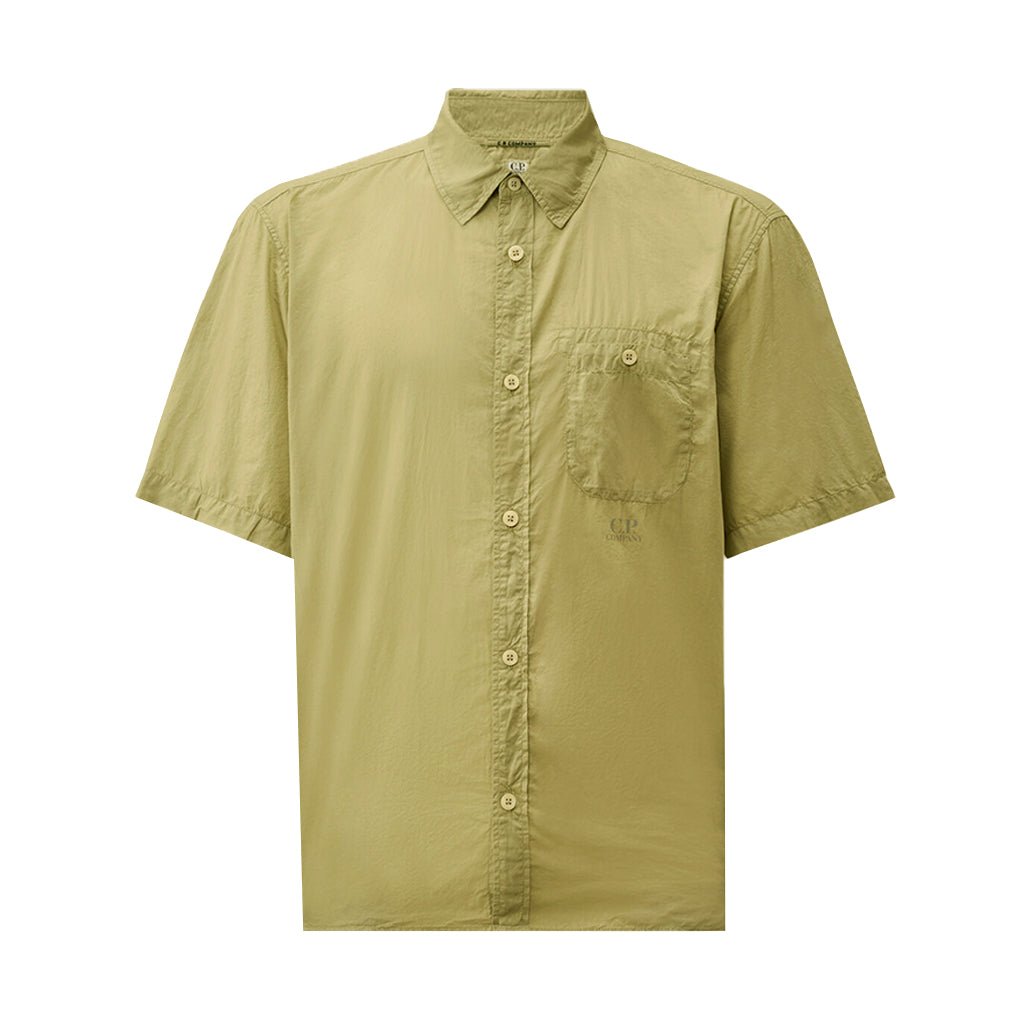 [C.P. Company] Light Mussola Short Sleeve Shirt