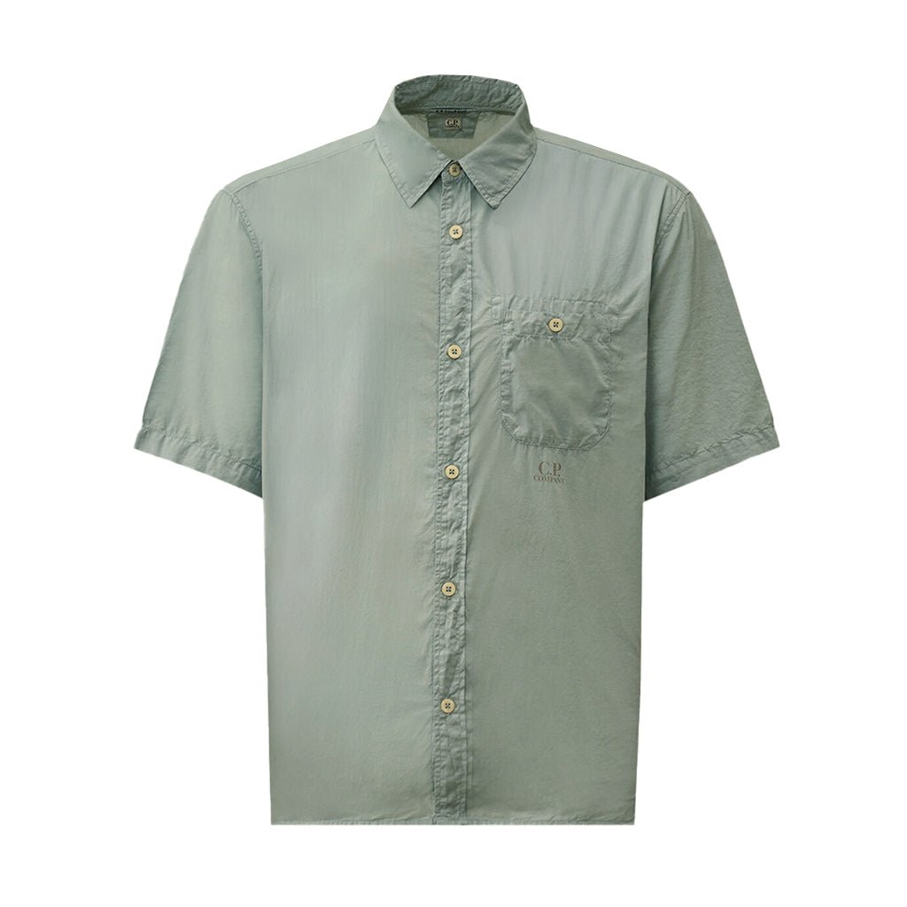 [C.P. Company] Light Mussola Short Sleeve Shirt