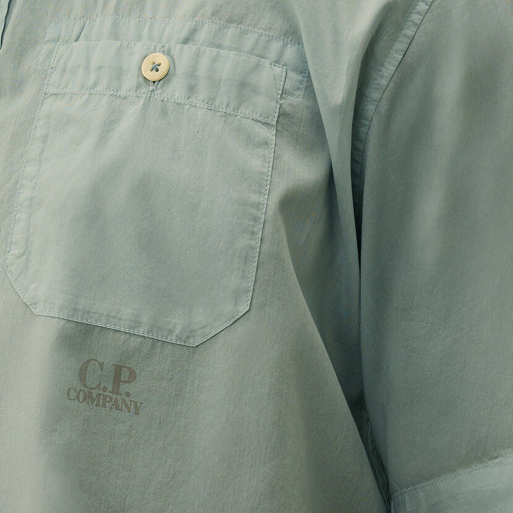 [C.P. Company] Light Mussola Short Sleeve Shirt