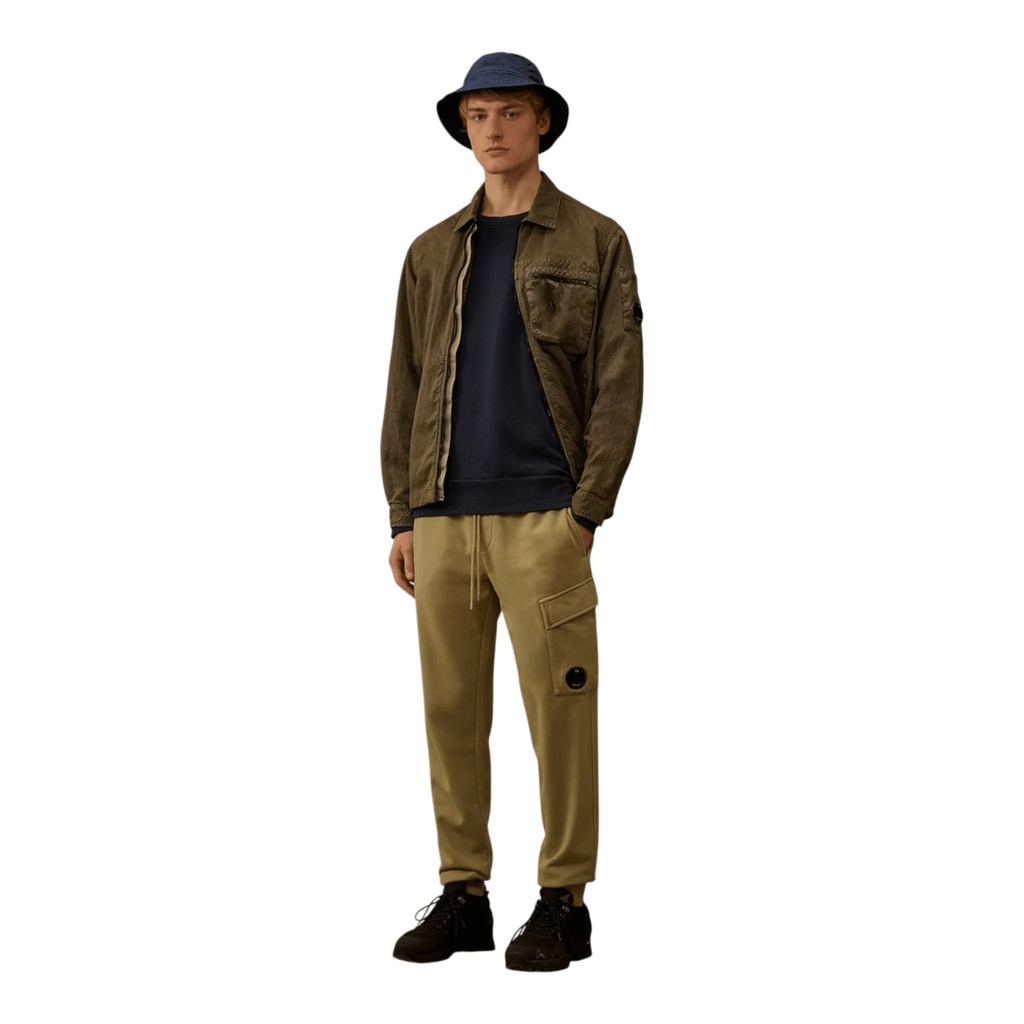 C.P. Company, Malfilè Fleece, Crew Neck, Midnight Navy