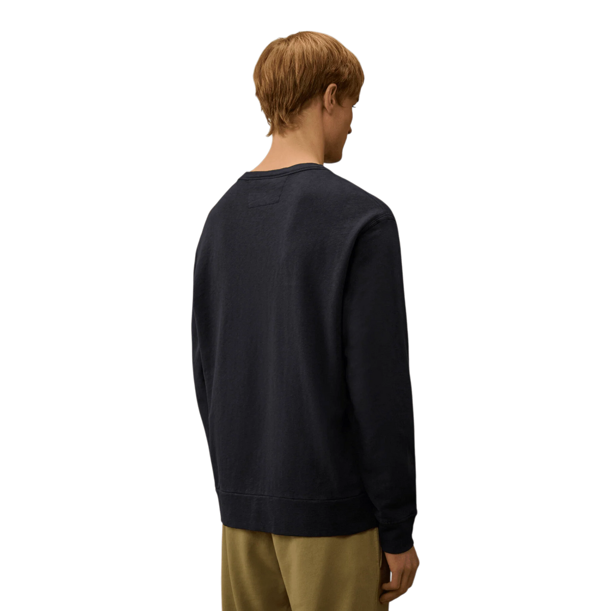 C.P. Company, Malfilè Fleece, Crew Neck, Midnight Navy