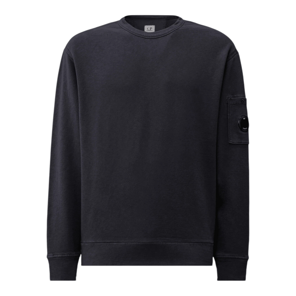 C.P. Company, Malfilè Fleece, Crew Neck, Midnight Navy
