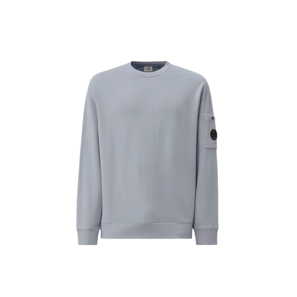 C.P. Company, Malfile Sweatshirt, Rundhals, silver blue