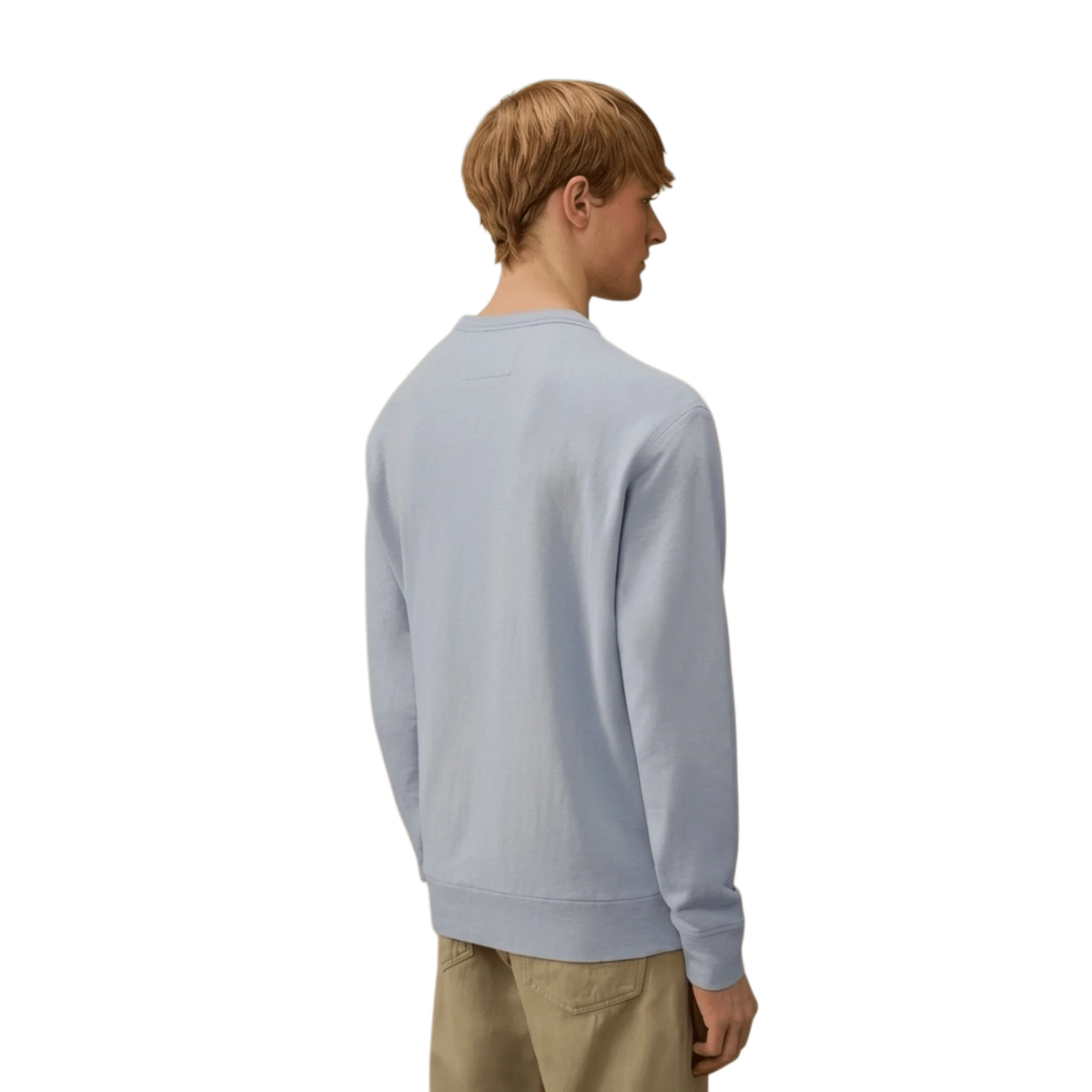 C.P. Company, Malfile Sweatshirt, Rundhals, silver blue