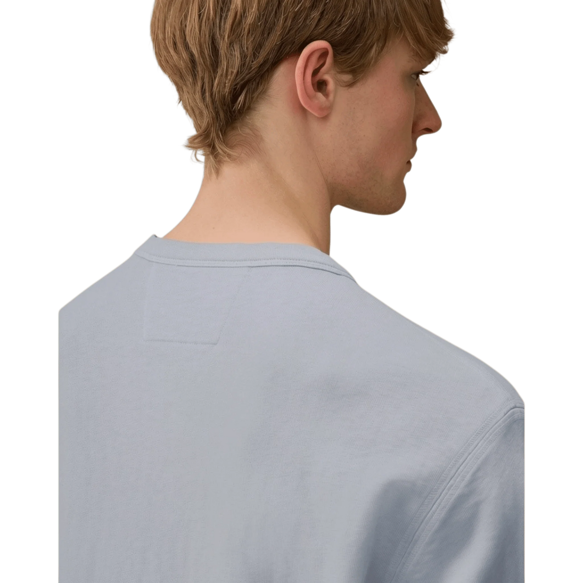 C.P. Company, Malfile Sweatshirt, Rundhals, silver blue