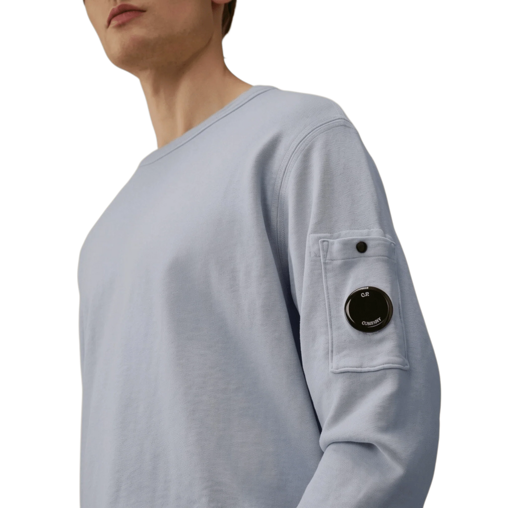 C.P. Company, Malfile Sweatshirt, Rundhals, silver blue