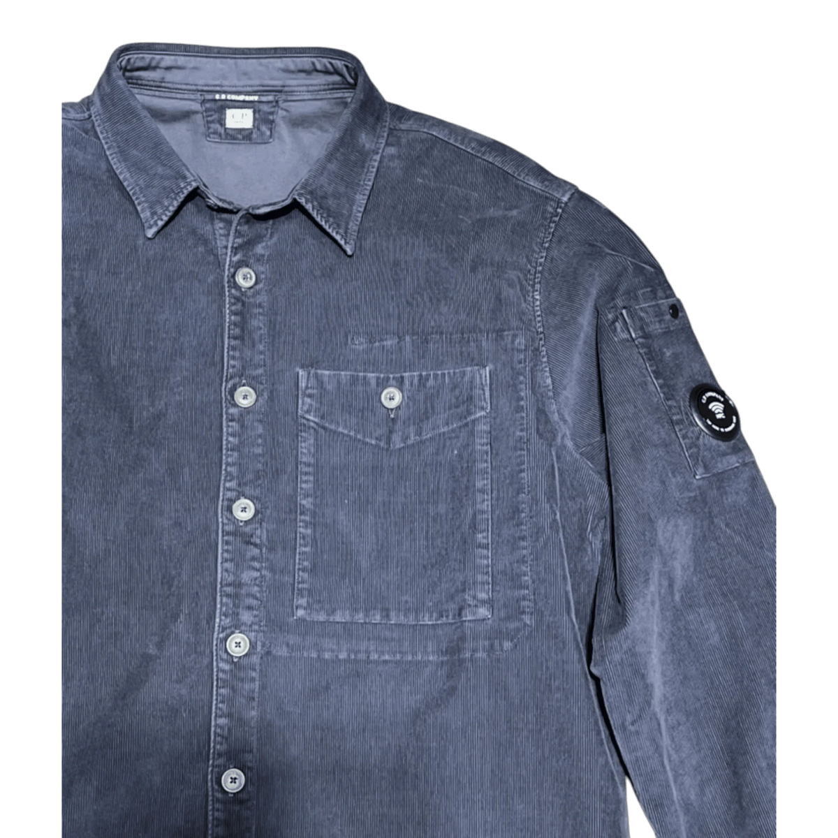 C.P. Company, Overshirt aus Cord in Dunkelblau