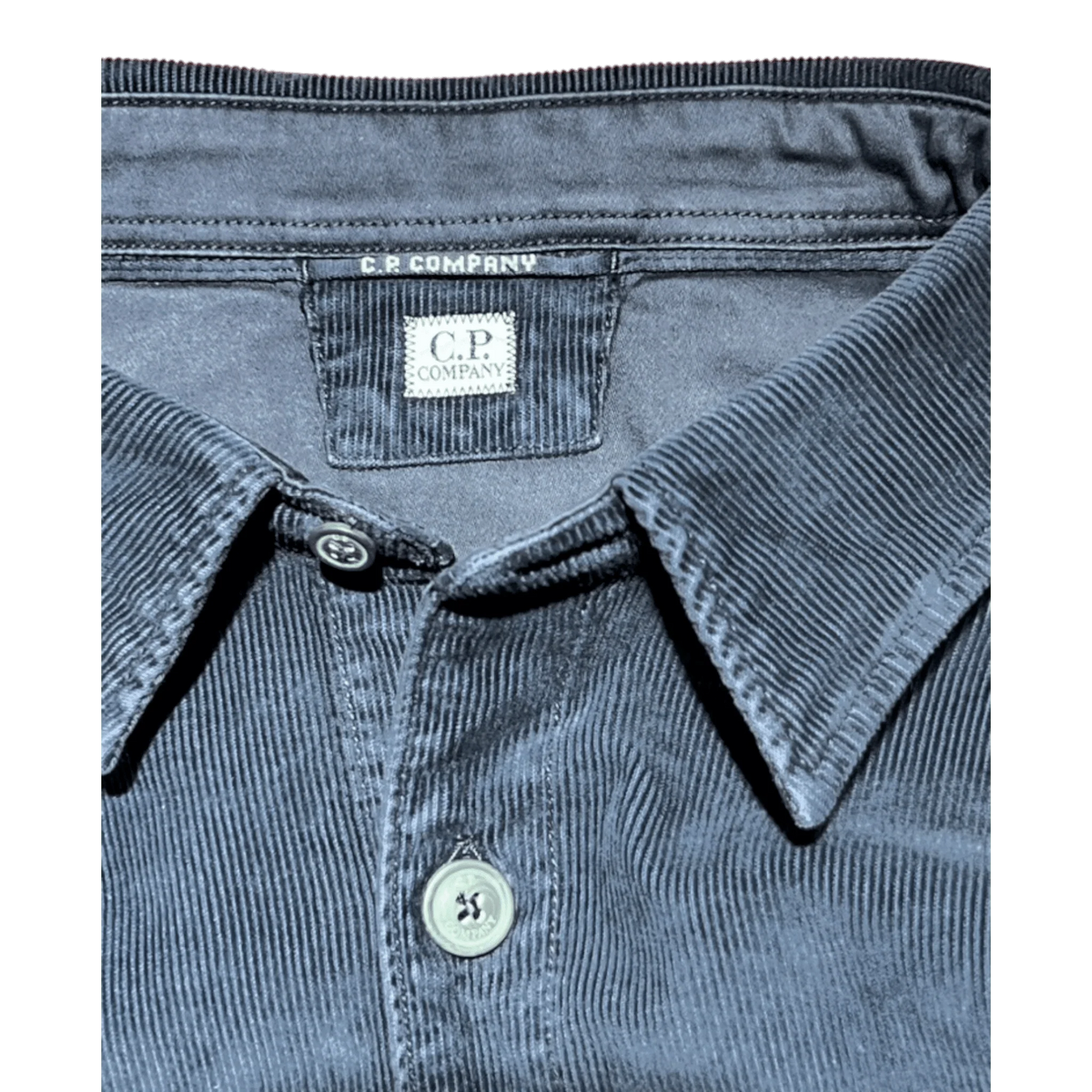 C.P. Company, Overshirt aus Cord in Dunkelblau