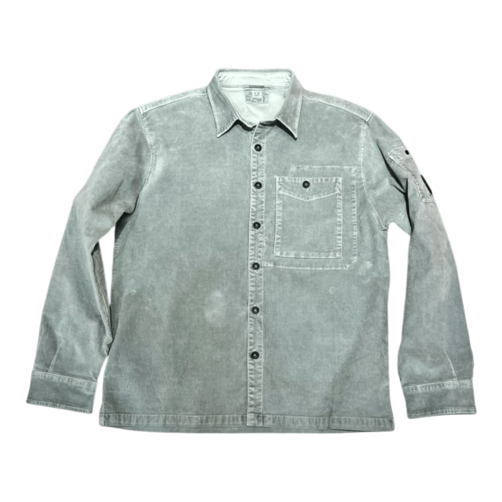 C.P. Company, Overshirt aus Cord in Flint Grey