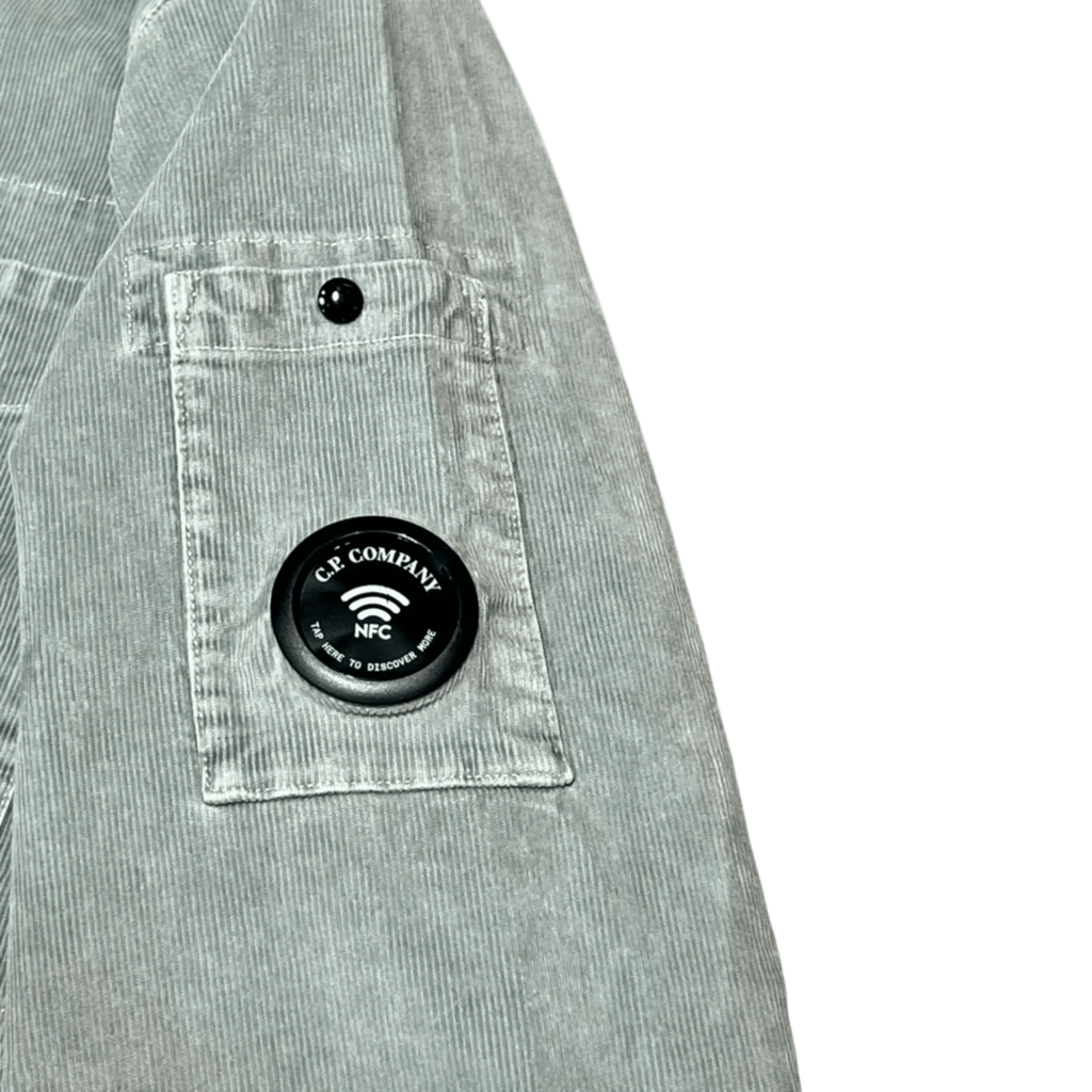 C.P. Company, Overshirt aus Cord in Flint Grey