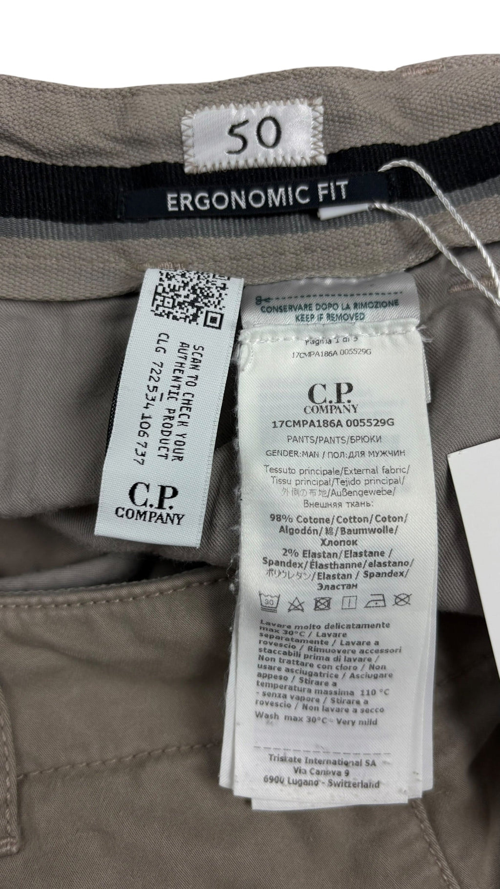 Pantalon Cargo C.P Company - Gris - Taille 50