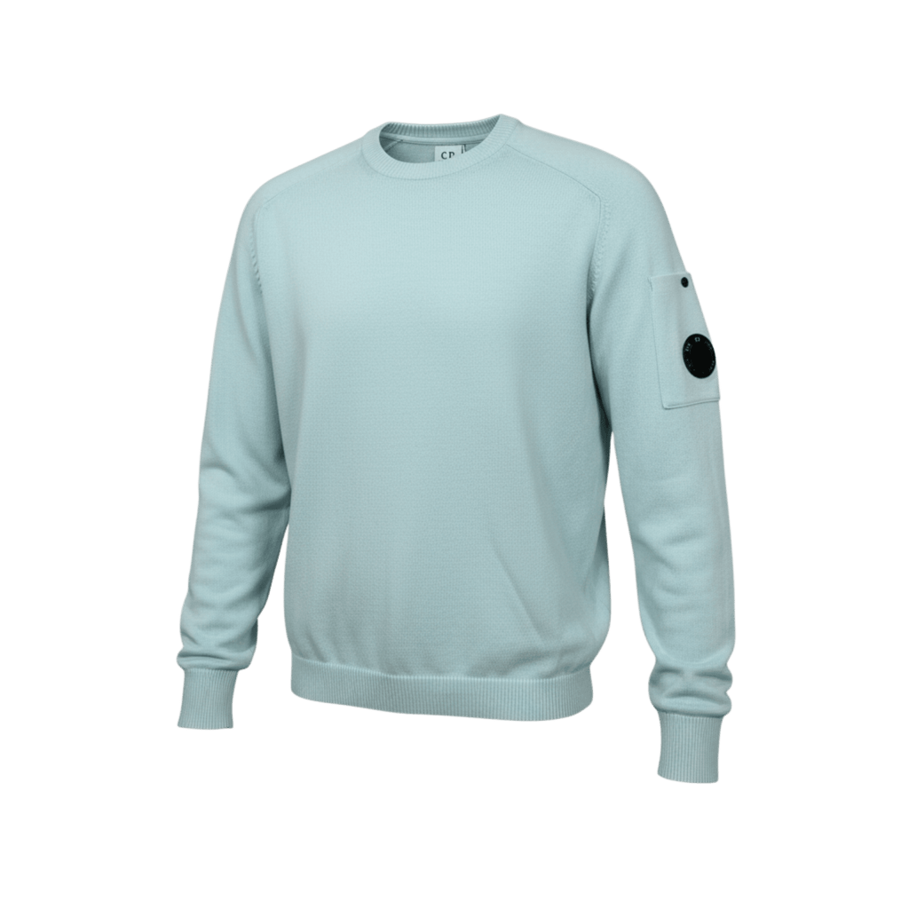 C.P. Company Pullover Baumwoll‑Krepp Misty Blue
