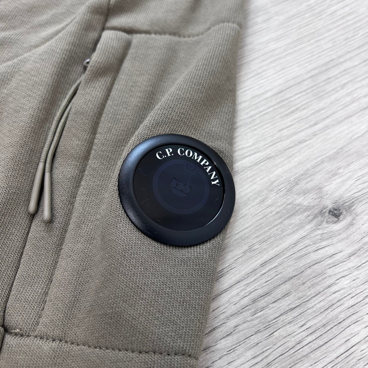 CP Company Raised Fleece Zip Hoodie - Fallen Rock