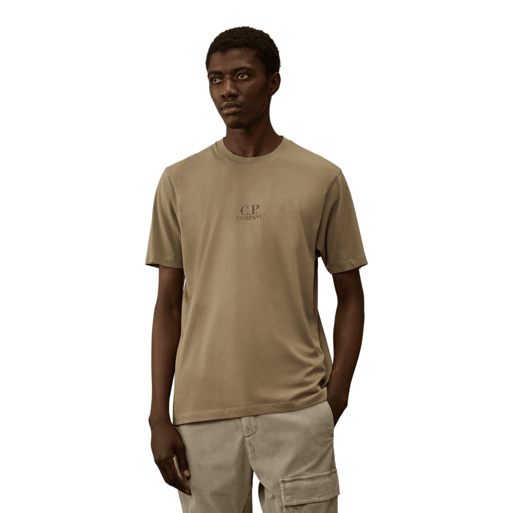 C.P. Company T‑Shirt 30/1 Jersey British Sailor, fallen rock, beige