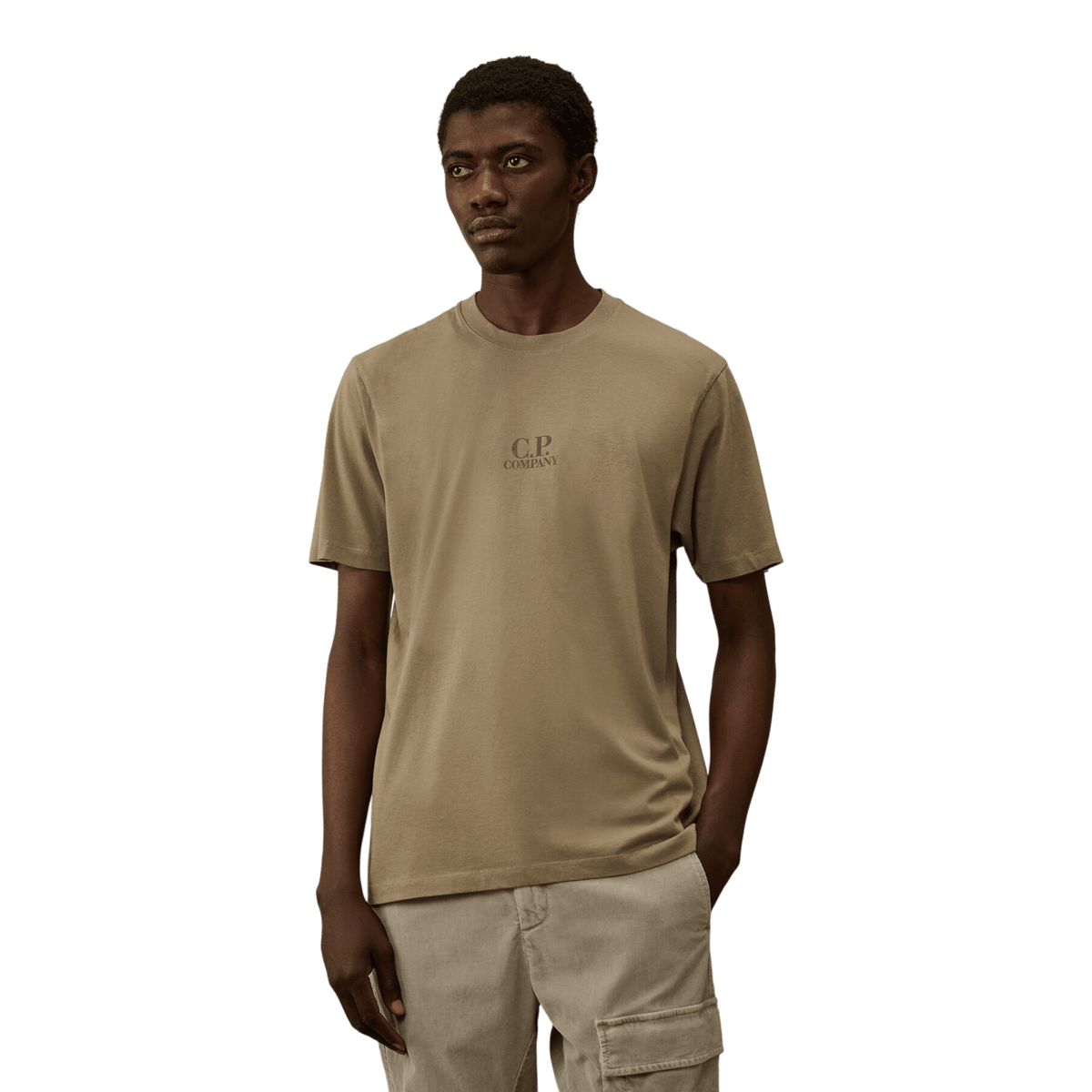 C.P. Company T‑Shirt 30/1 Jersey British Sailor, fallen rock, beige