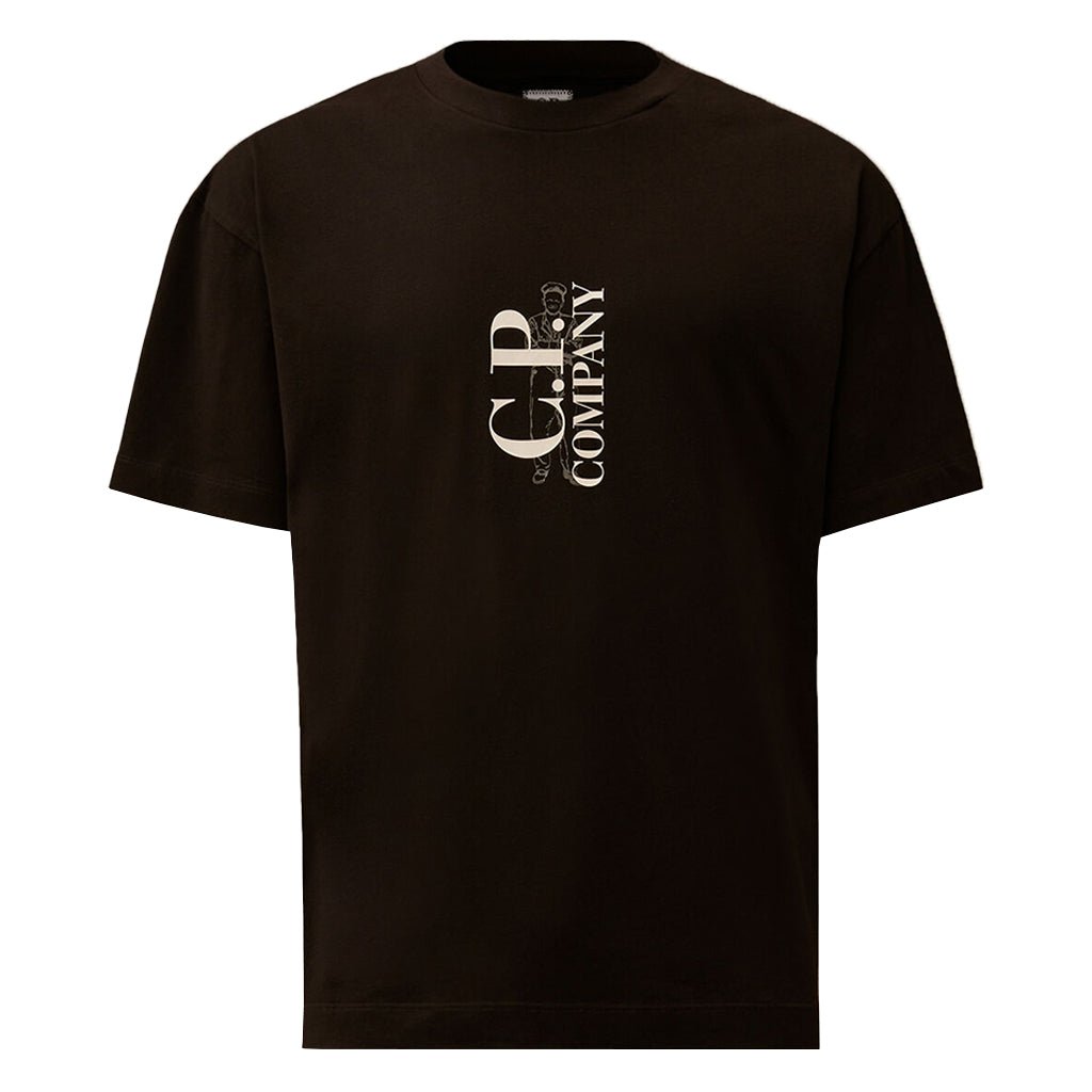 [C.P. Company] Vertical Logo T-Shirt