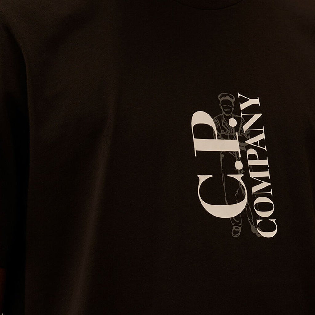 [C.P. Company] Vertical Logo T-Shirt