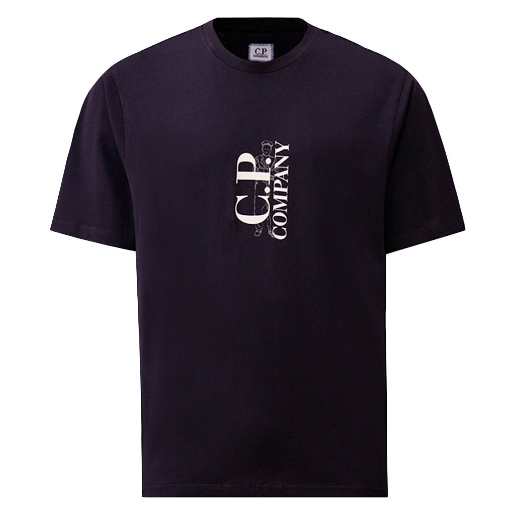 [C.P. Company] Vertical Logo T-Shirt