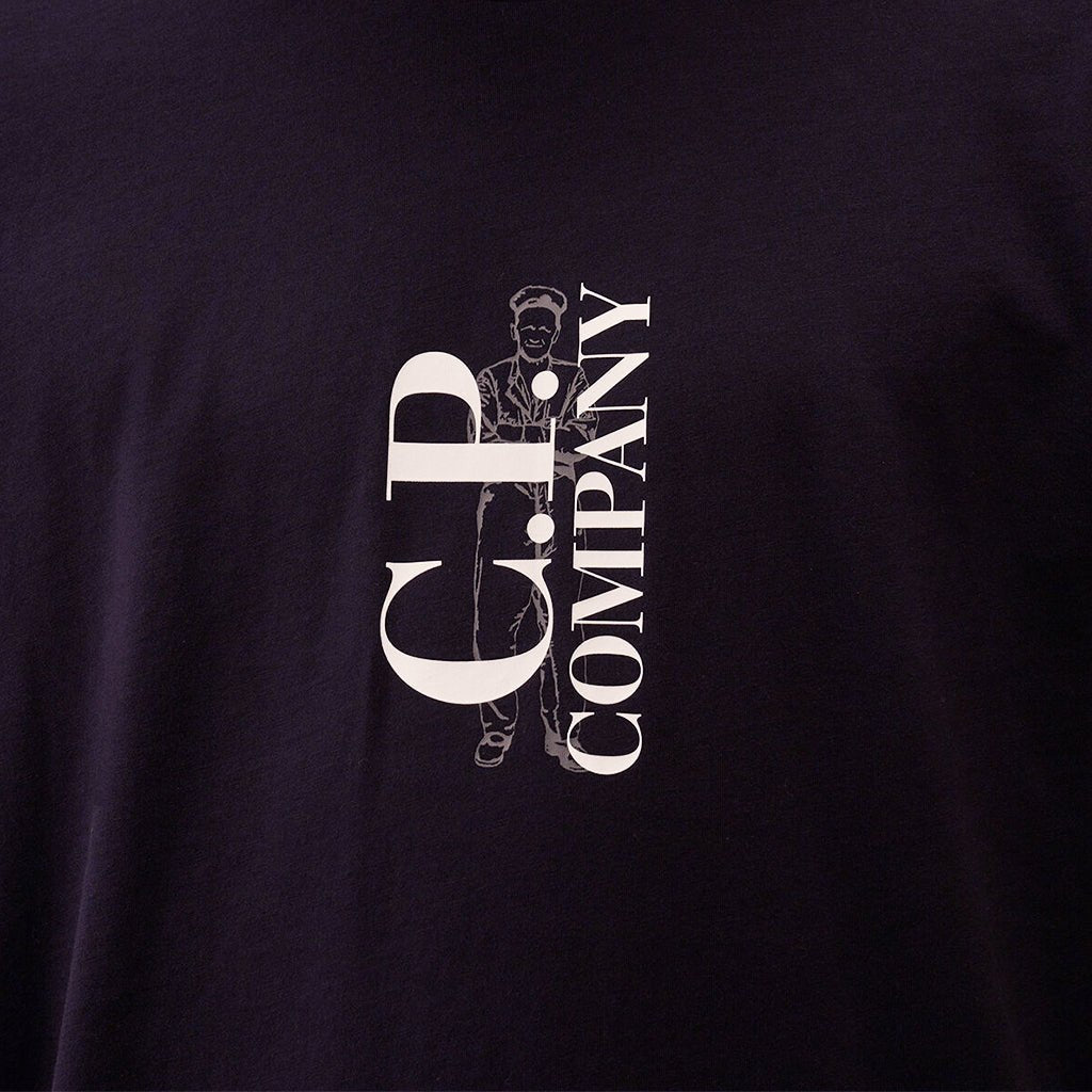 [C.P. Company] Vertical Logo T-Shirt