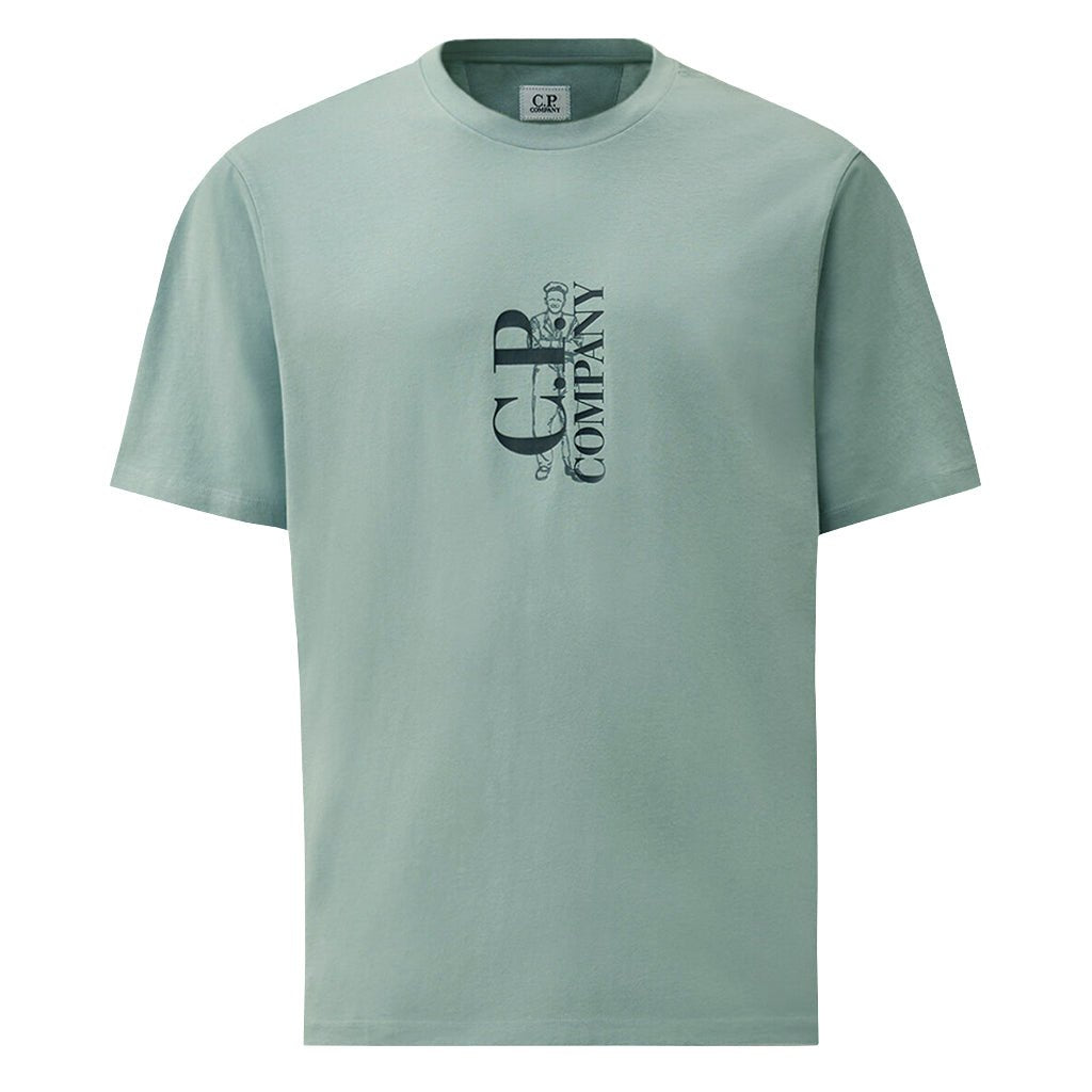 [C.P. Company] Vertical Logo T-Shirt