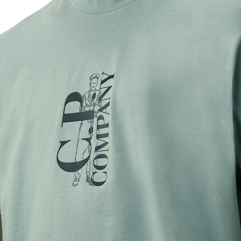 [C.P. Company] Vertical Logo T-Shirt