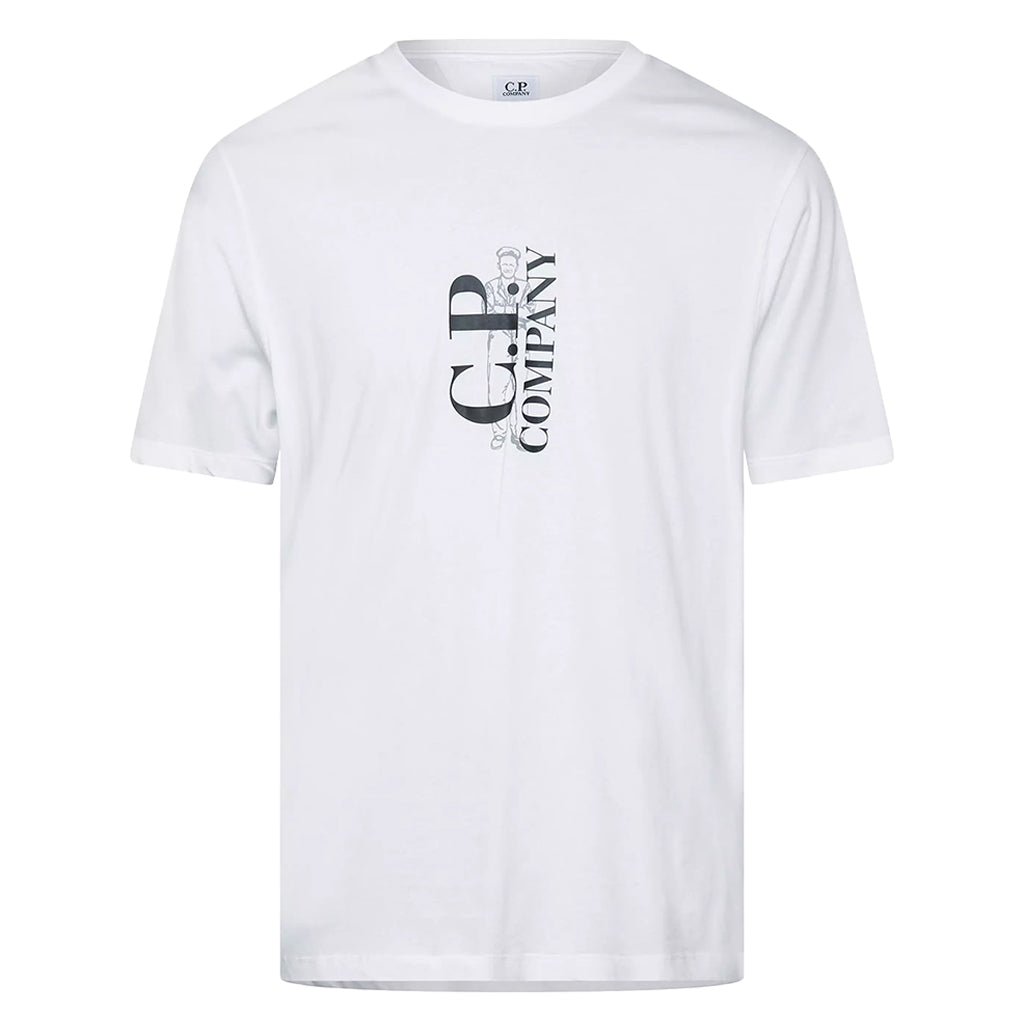 [C.P. Company] Vertical Logo T-Shirt