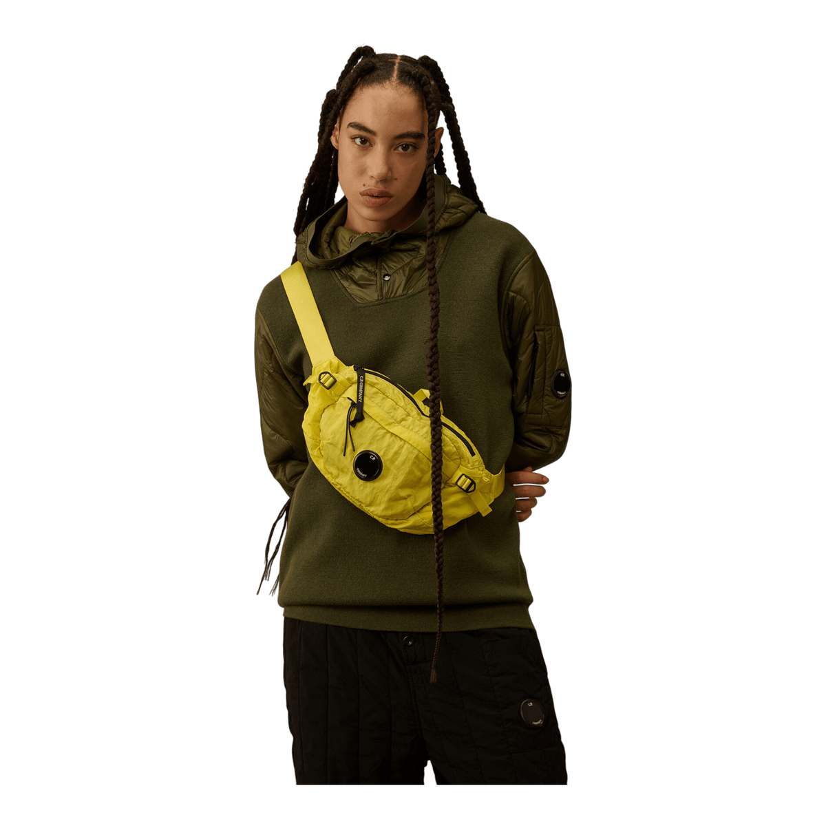 C.P. Company Waistbag – Nylon B mit Linsen-Detail, gelb