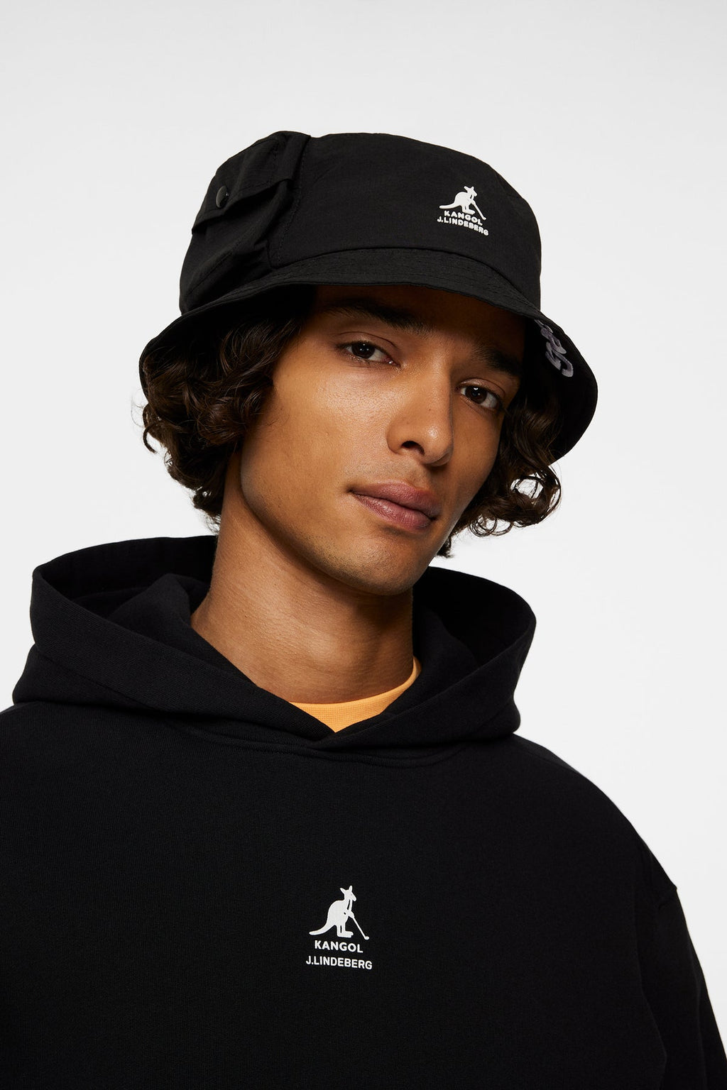 J.LINDEBERG BANKS PACKABLE BUCKET HAT BLACK
