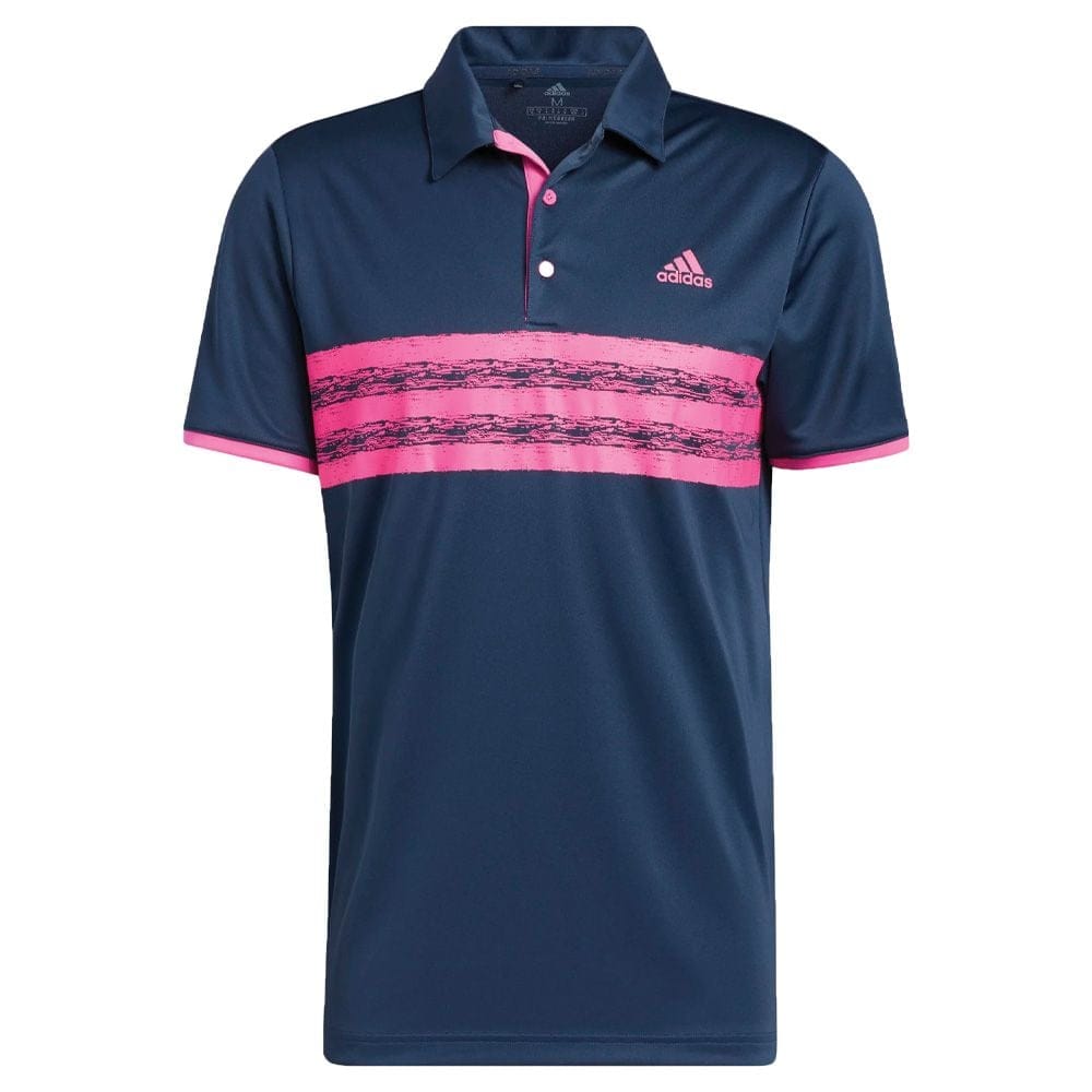 adidas Core Polo Shirt - Crew Navy/Screaming Pink