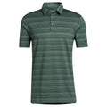 adidas Heather Snap Polo Shirt - Green Oxide/Black