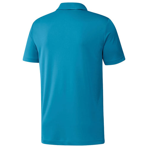adidas Chest Print Polo Shirt - Sonic Aqua