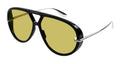 Bottega Veneta BV1274S Acetate Aviator Sunglasses — Black