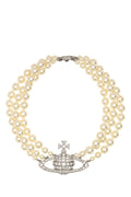 Vivienne Westwood Pearl and Orb Necklace — White