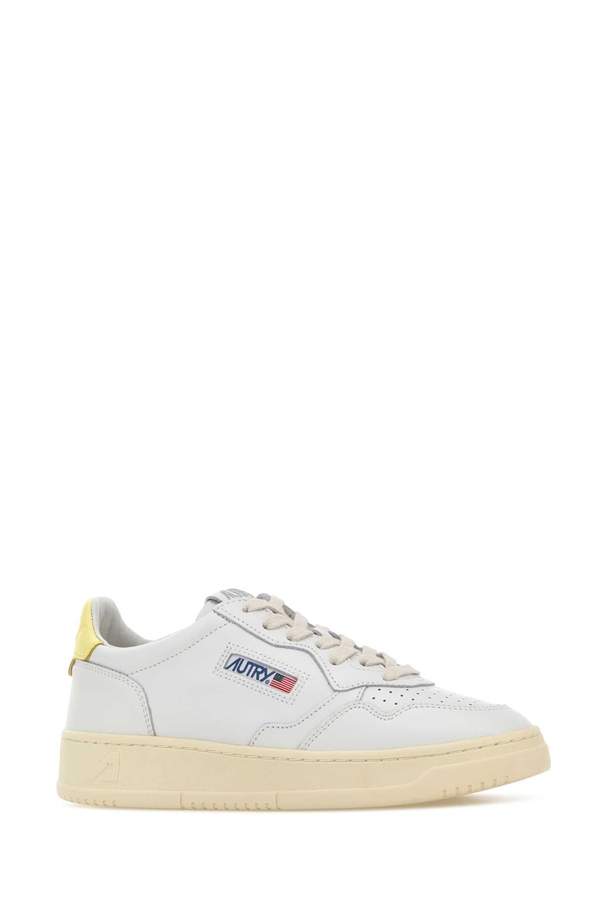 Autry Cow Leather Sneaker — White