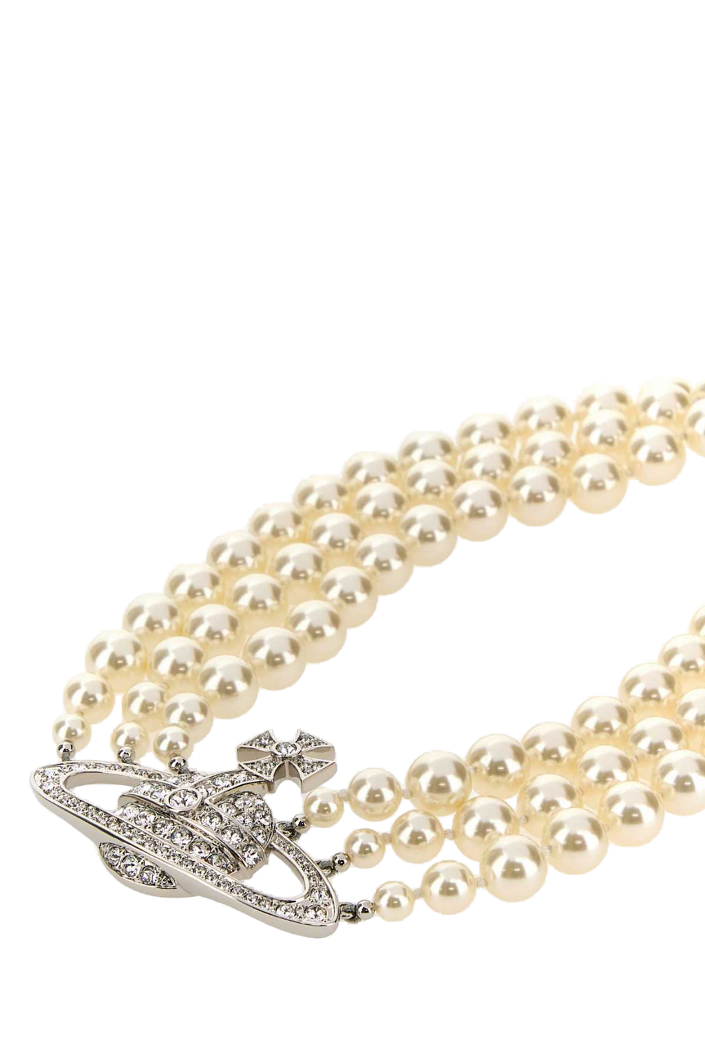 Vivienne Westwood Pearl and Orb Necklace — White