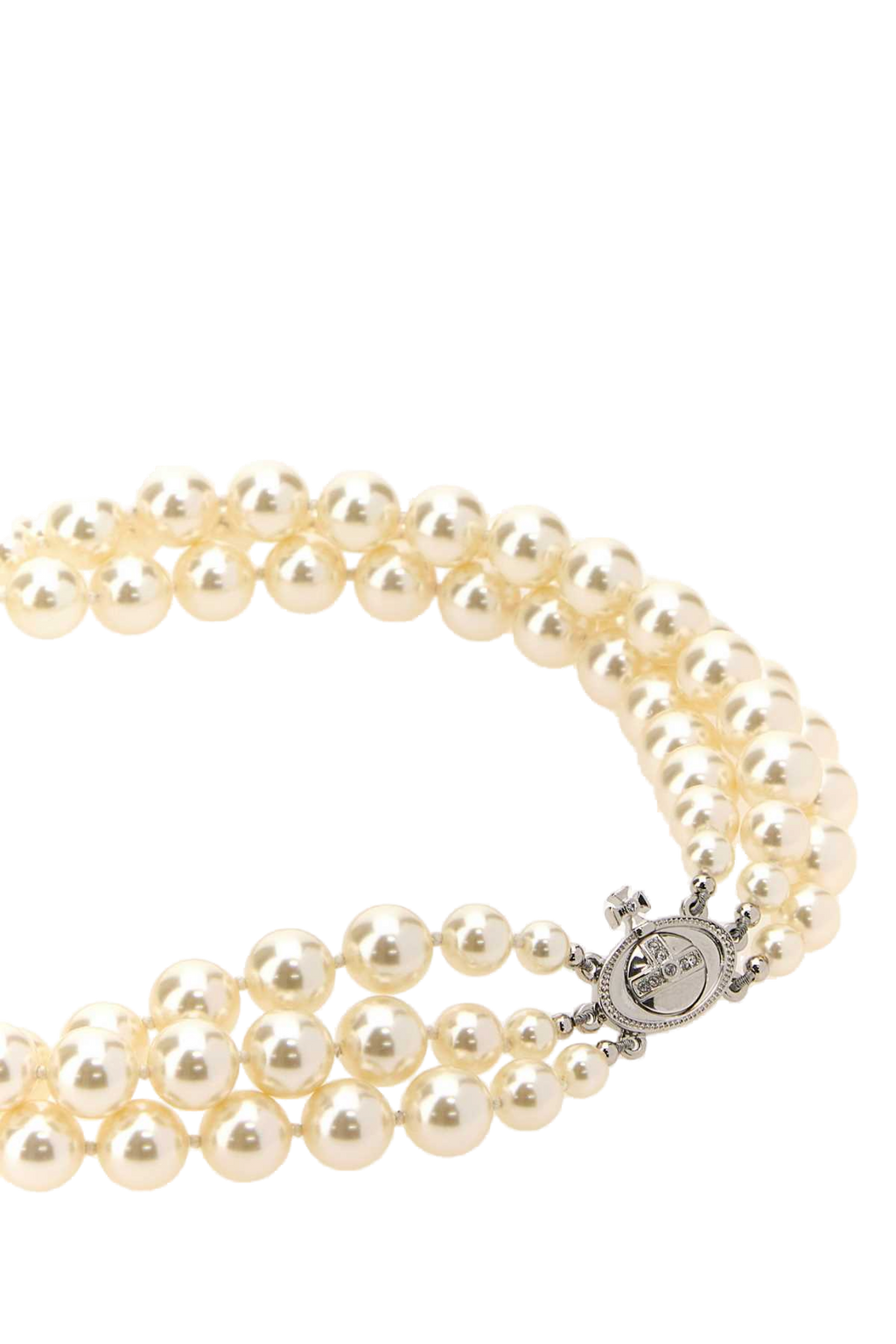 Vivienne Westwood Pearl Orb Pendant Necklace — Cream